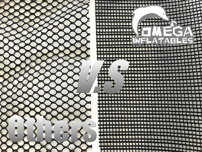 Commercial Grade Anti-entanglement Mesh Netting used for Omega Inflatables