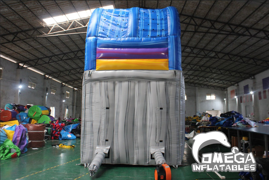18FT Tropical Wave Marble Inflatable Water Slide