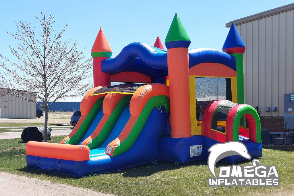 Kids Modern Rainbow Inflatable Combo