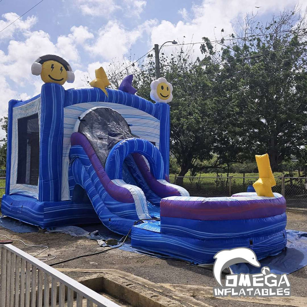 Happy Face Front Ladder Inflatable Combo