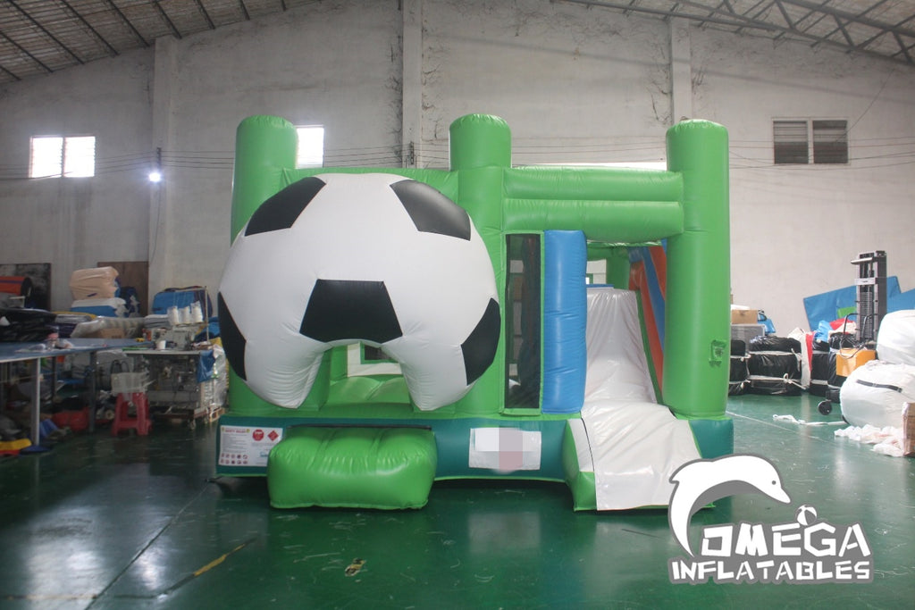 Soccer Bounce House With Slide