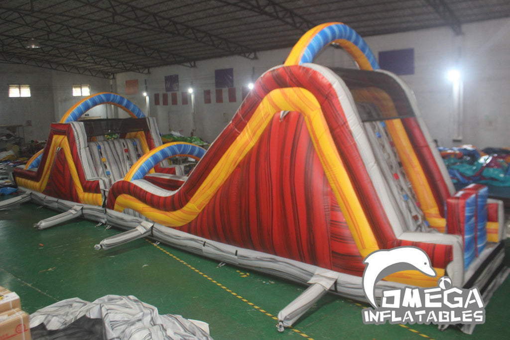 80FT Marble Inflatable Ultimate Obstacle Course