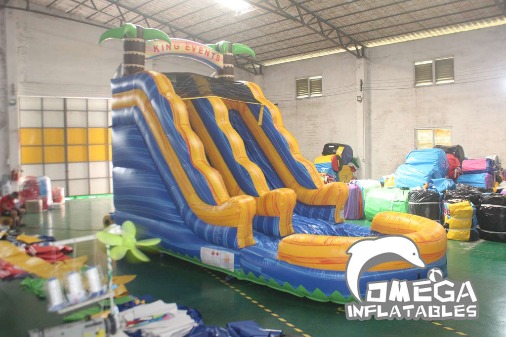 16FT Blue Paradise Water Slide