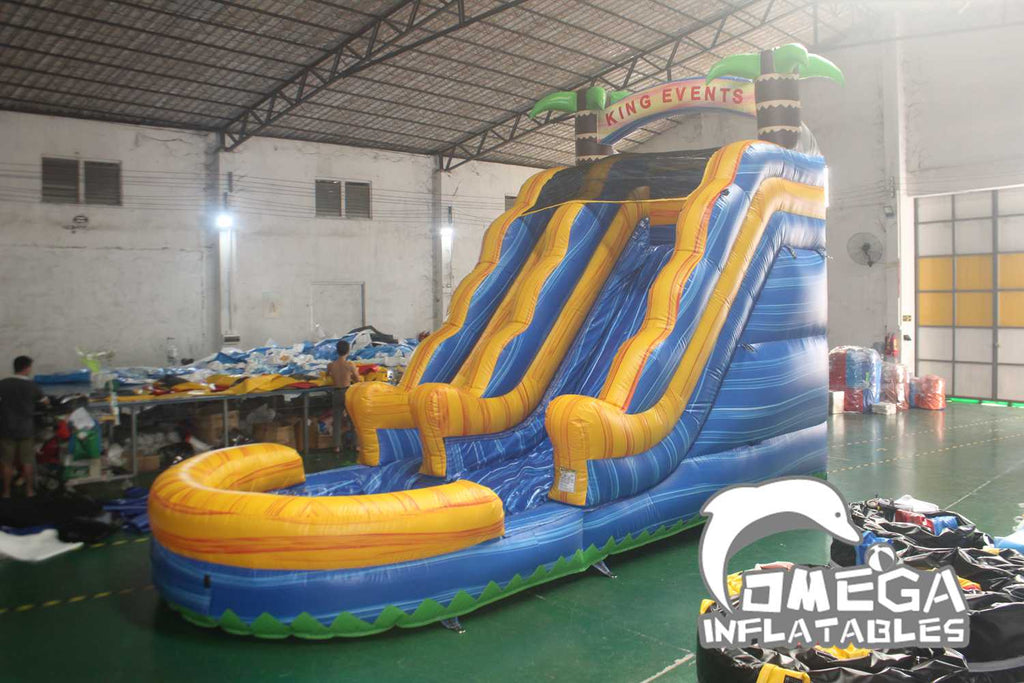 16FT Blue Paradise Water Slide