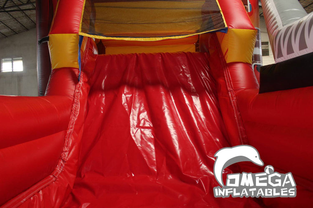 Inflatable Fire House Wet Dry Combo For Sale