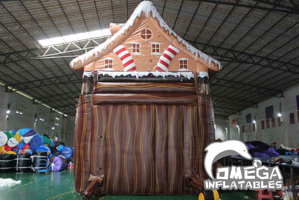 21FT Gingerbread House Dry Slide
