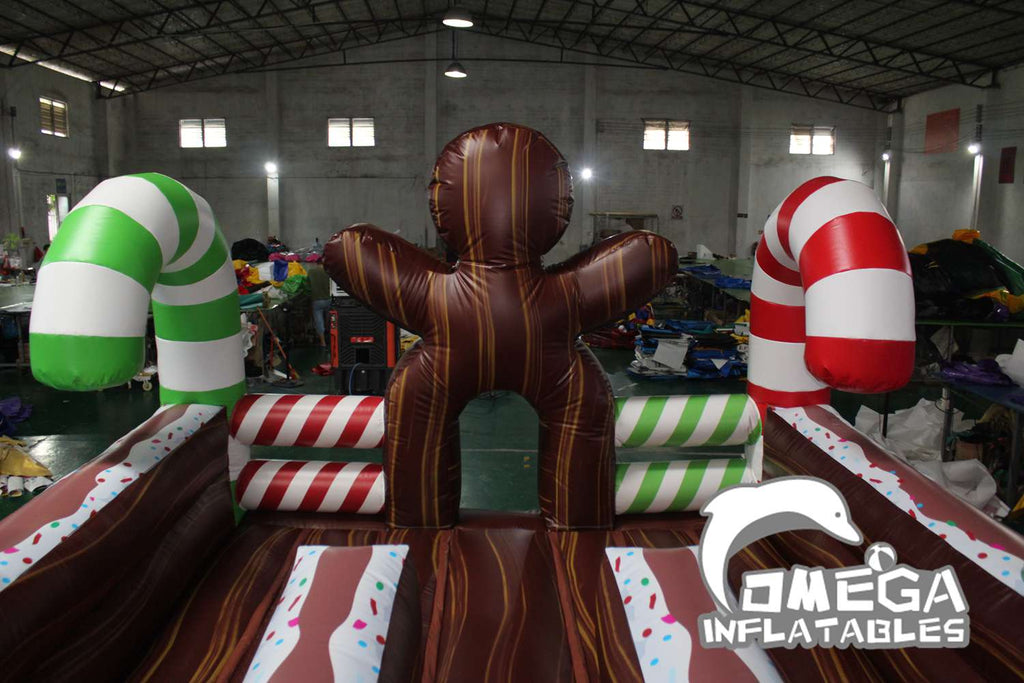 21FT Gingerbread House Dry Slide