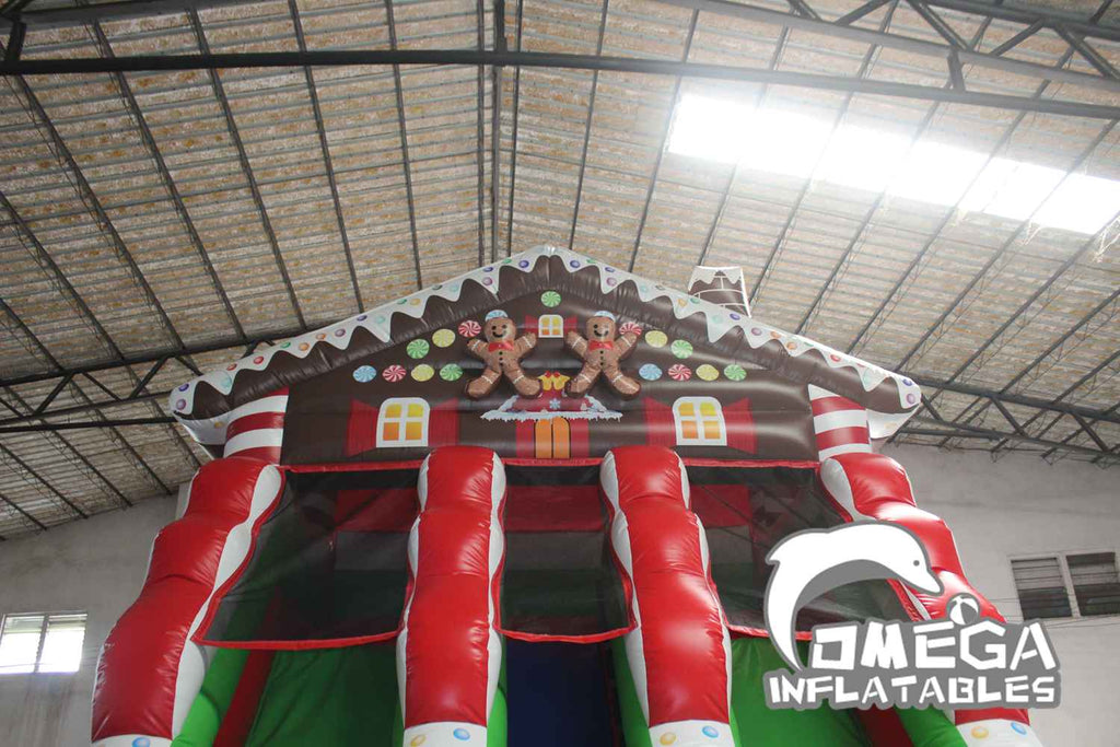 18FT Gingerbread House Dry Slide