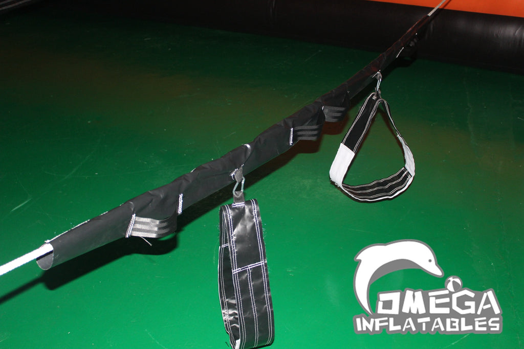 Inflatable Human Foosball Court (Orange & Black)