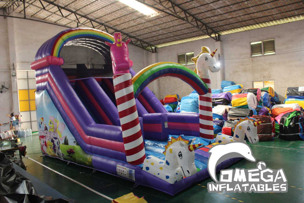 16FT China Inflatable Factory Unicorn Slide