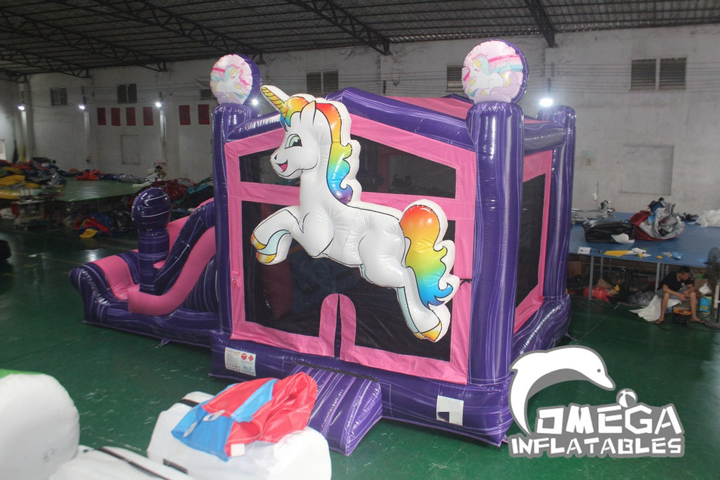 Inflatable Unicorn Combo Inflatable Moonwalk for Sale