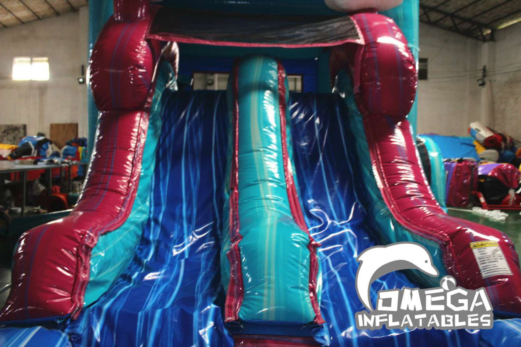 Rainbow Dual Lane Inflatable Combo
