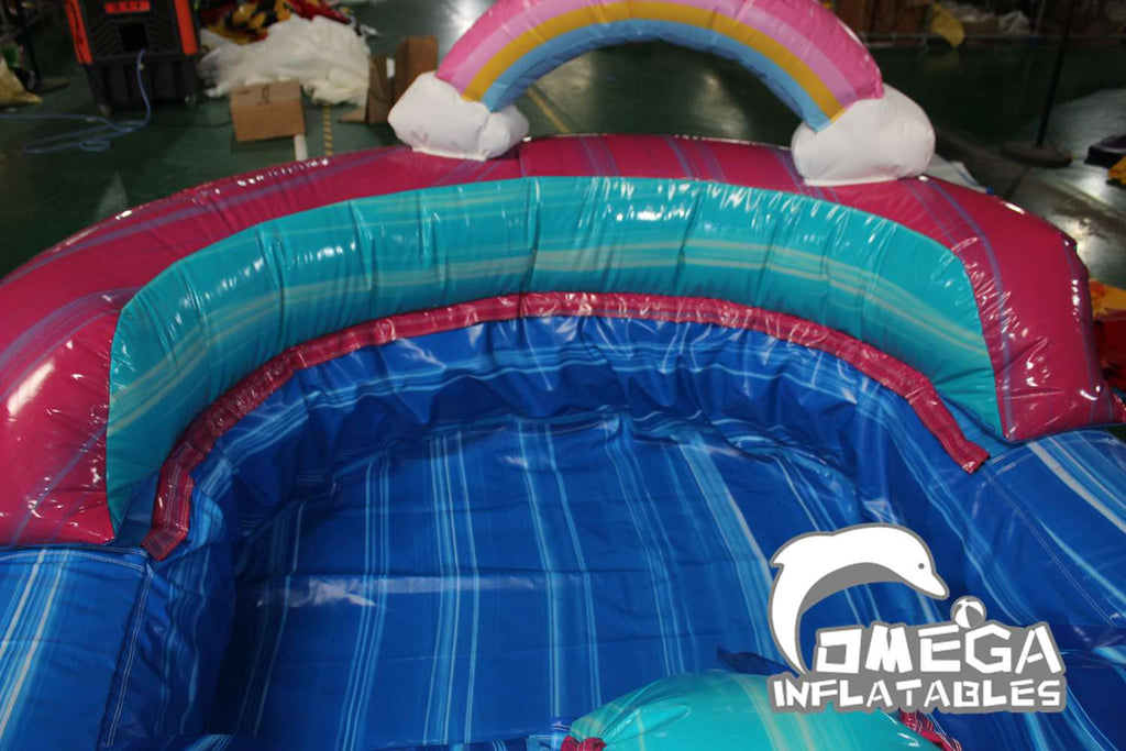 Rainbow Dual Lane Inflatable Combo