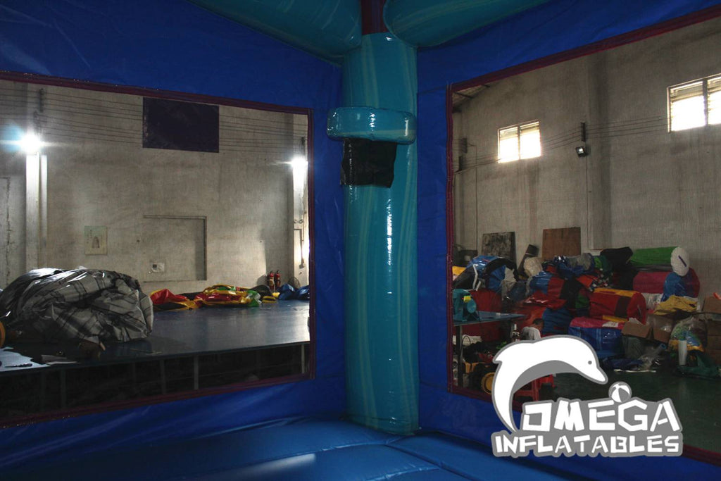 Rainbow Dual Lane Inflatable Combo