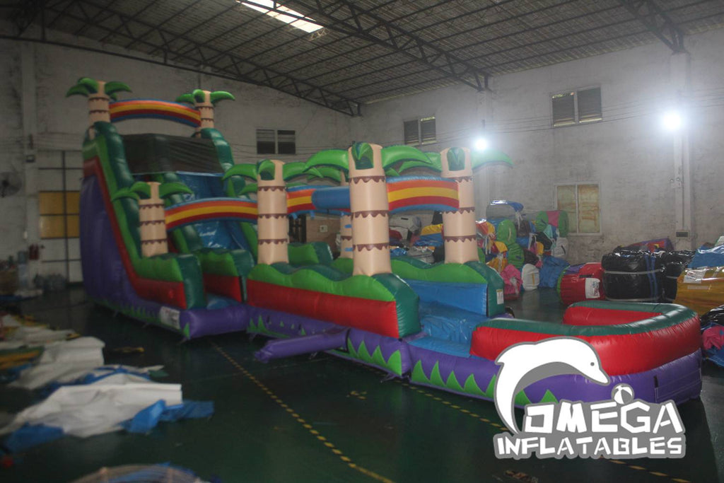 18FT Tropical Paradise Water Slide