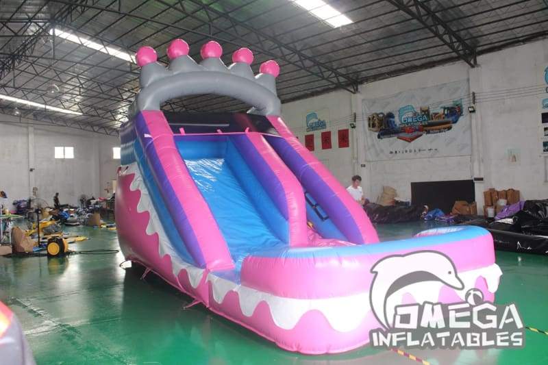 14FT Princess Tiara Water Slide