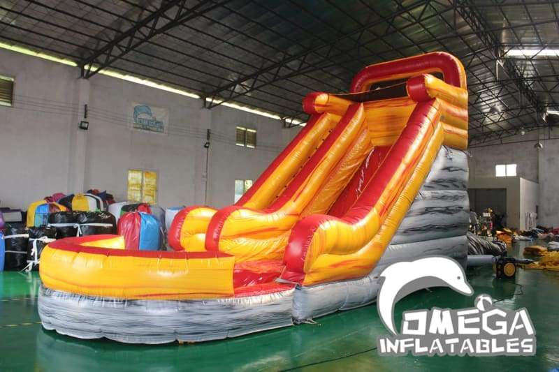 16FT Marble Lava Wet Dry Slide