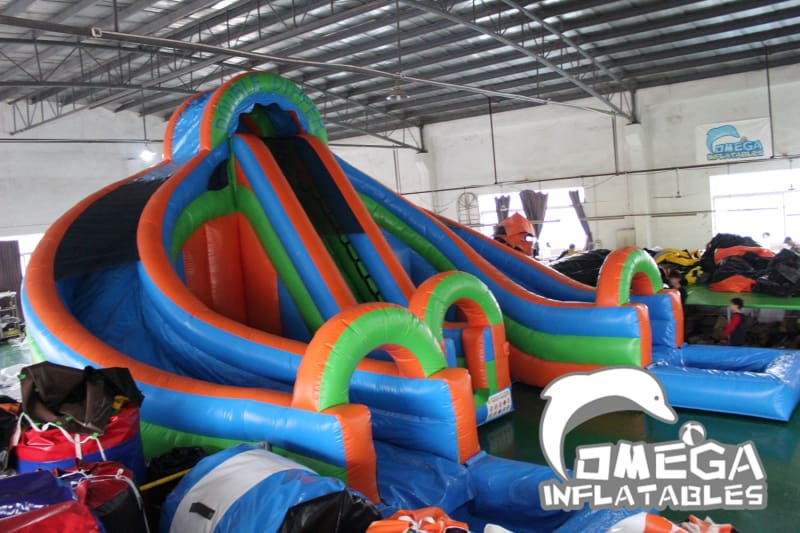 18FT Double Dipper Water Slide