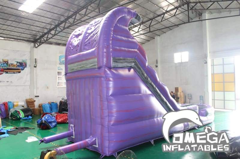 18FT Marble Purple Wave Wet Dry Slide