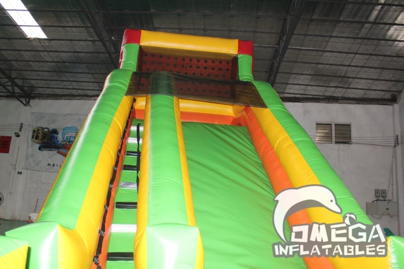18FT Rainbow Colorful Dry Slide