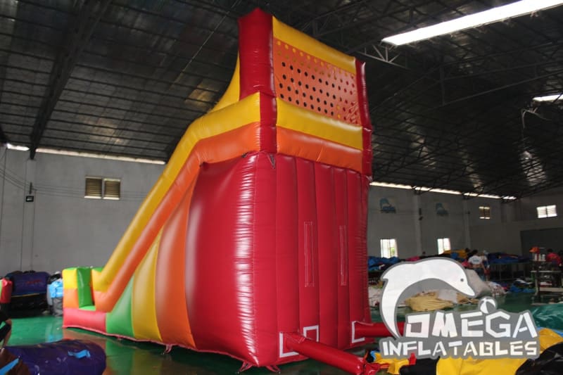 18FT Rainbow Colorful Dry Slide