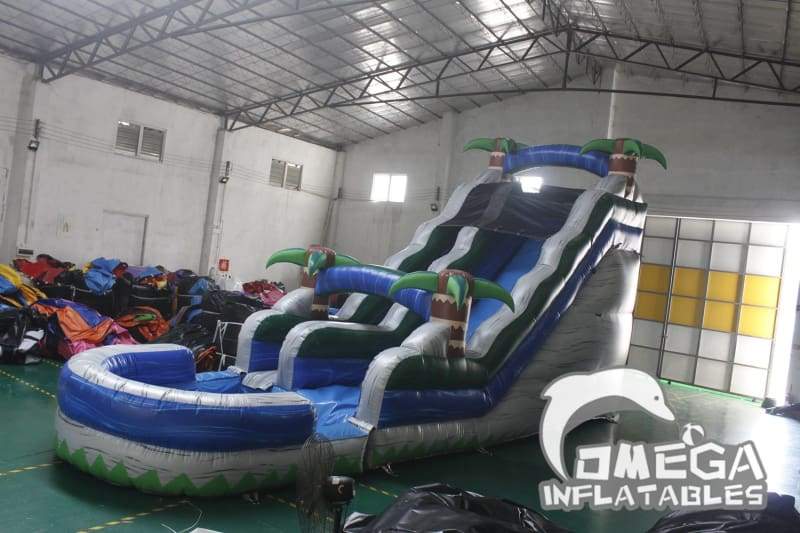 18FT Tropical Rush Water Slide