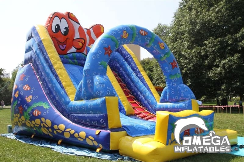18FT Under The Sea Inflatables Dry Slide