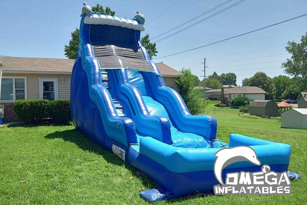 20FT Inflatable Dolphin Water Slide for Sale