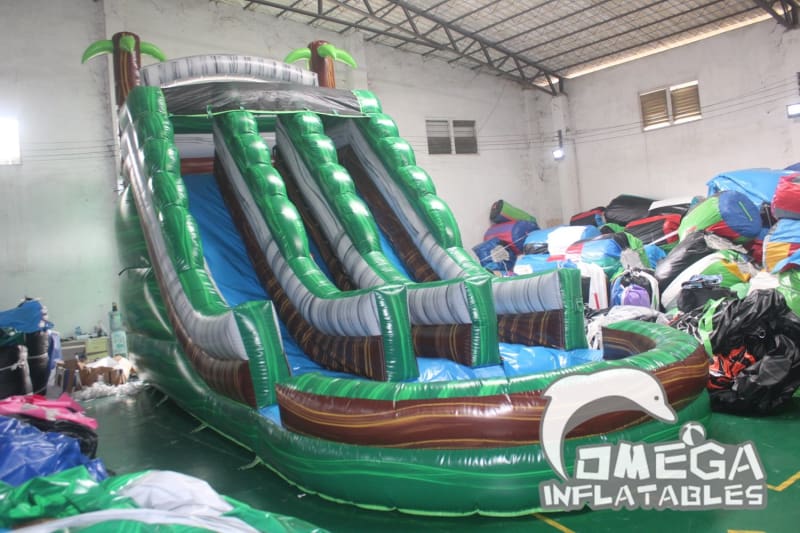 20FT Emerald Dual Lane Water Slide