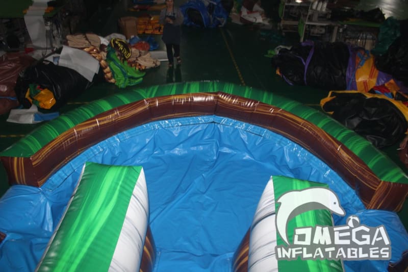 20FT Emerald Dual Lane Water Slide