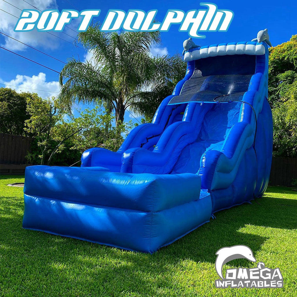 20FT Inflatable Dolphin Water Slide for Sale