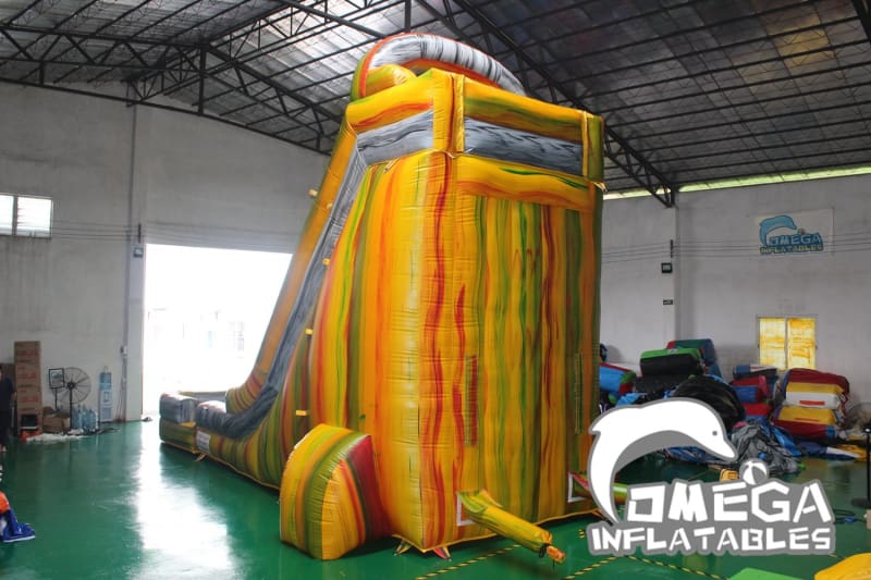 22FT Marble Rainbow Water Slide