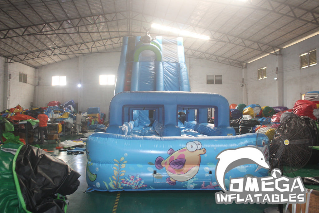 25ft Coral Crush Water Slide