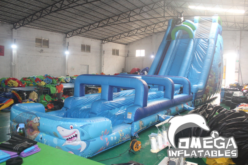 25ft Coral Crush Water Slide