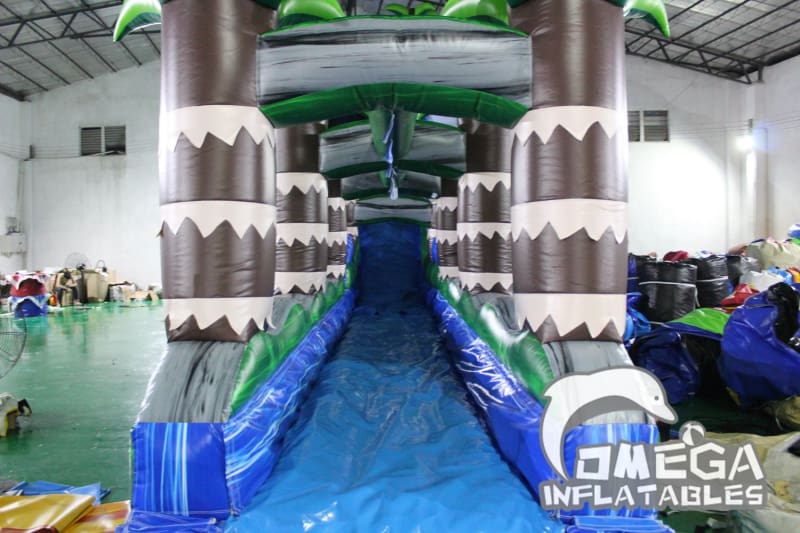 25FT Tropical Rush Splash Water Slide
