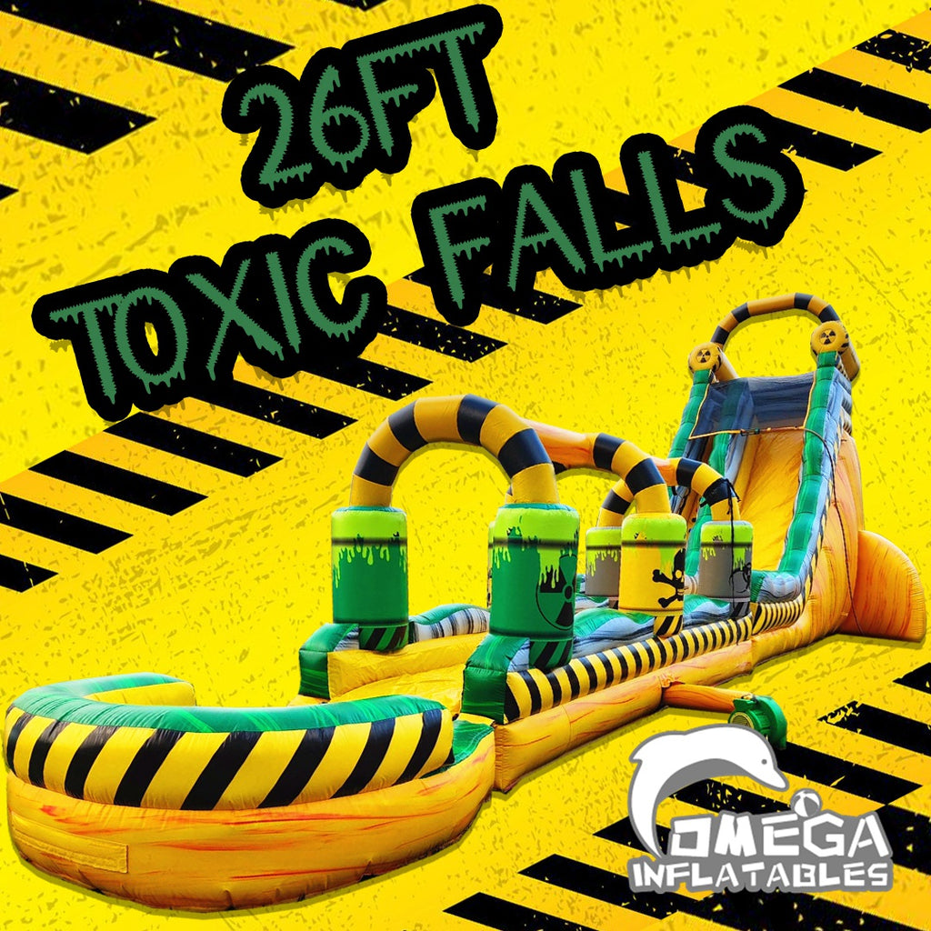 26FT Toxic Falls Commercial Inflatable Water Slide