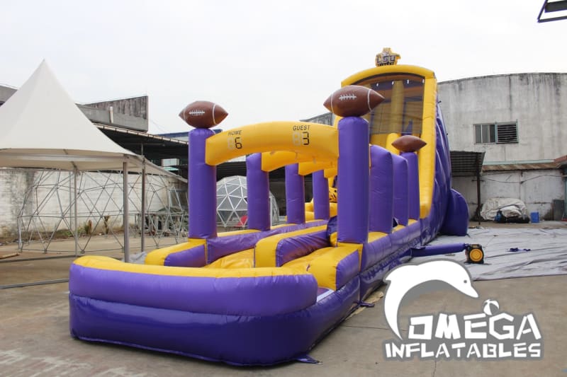 27FT LSU Tigers Themed Water Slide - Omega Inflatables Factory