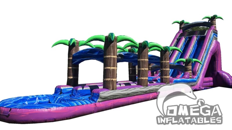 30FT Purple Monster Water Slide