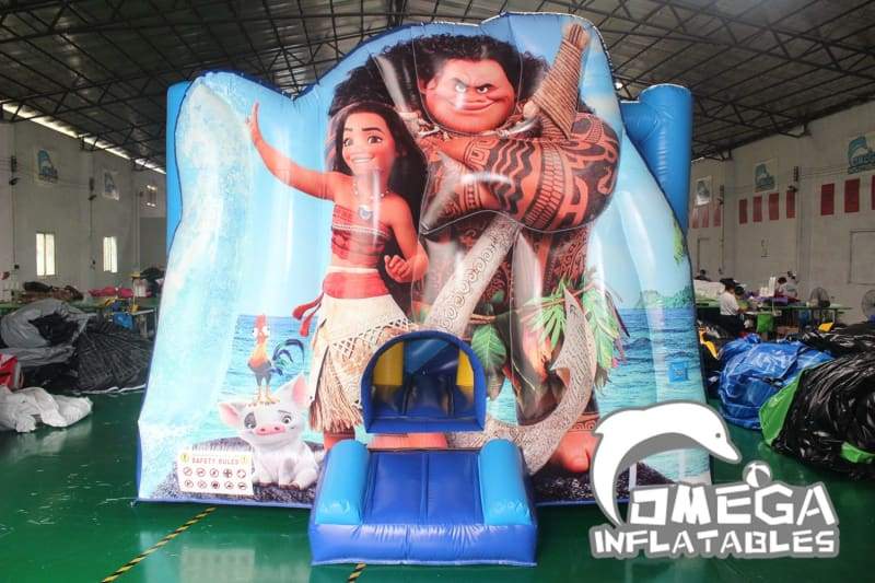 3D Moana Bounce House with Inner Slide