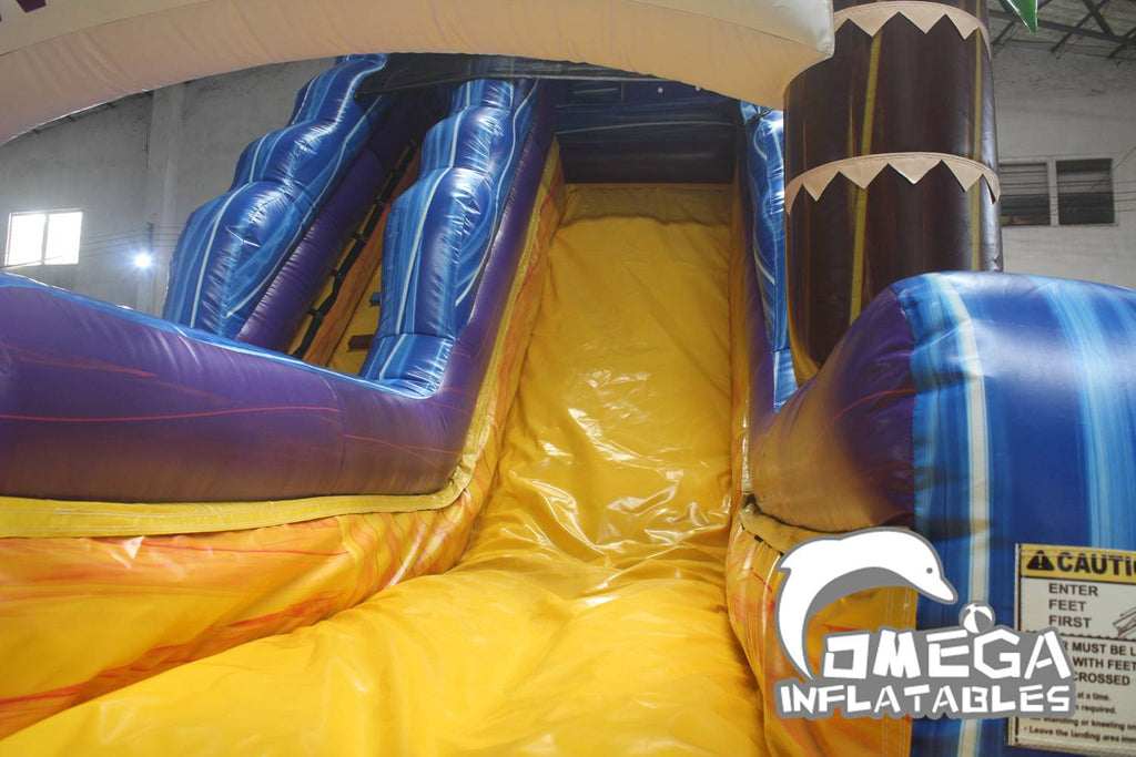 18FT Commercial Inflatables Wild Thing Water Slide
