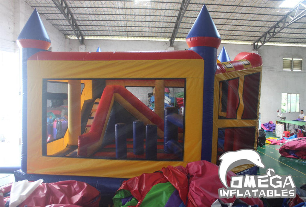 Inflatable 5 in 1 Castle Combo - Omega Inflatables Factory
