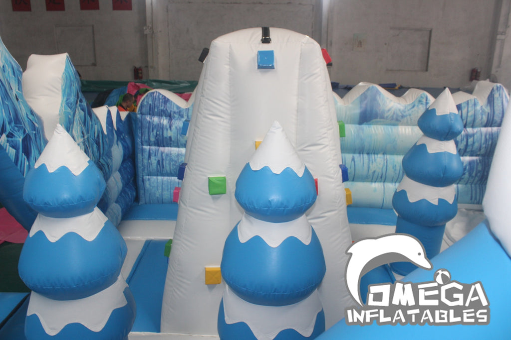 Frozen Castle Inflatable Playzone Big Bounce House for Sale