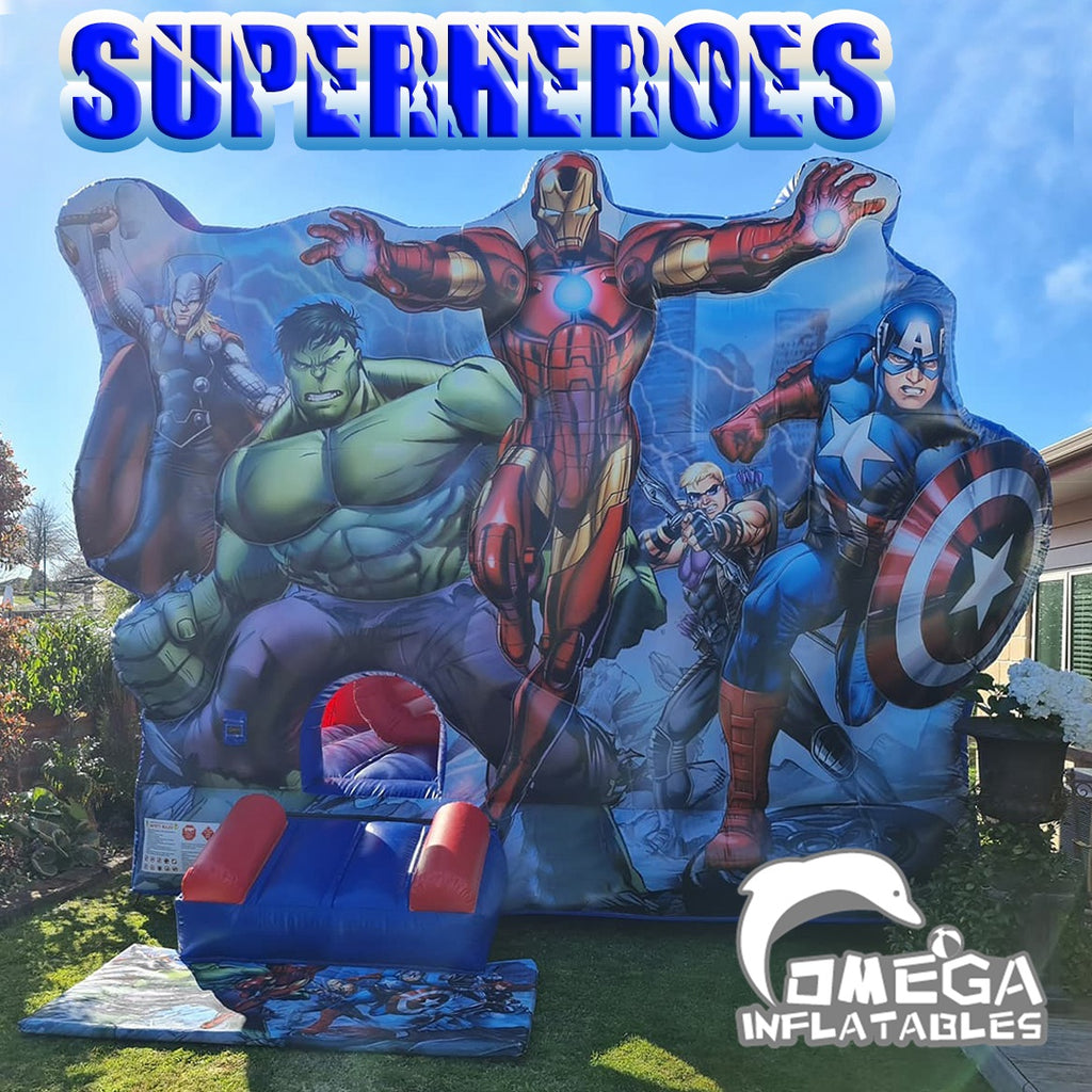 Heroes Inflatable Wholesale Moonwalks For Sale