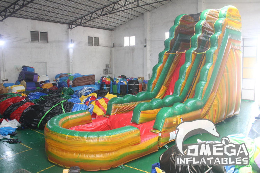 18FT Inflatable Fiesta Water Slide - Omega Inflatables Factory