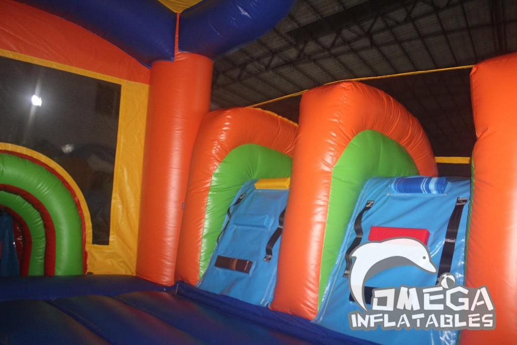 Kids Modern Rainbow Inflatable Combo - Omega Inflatables Factory