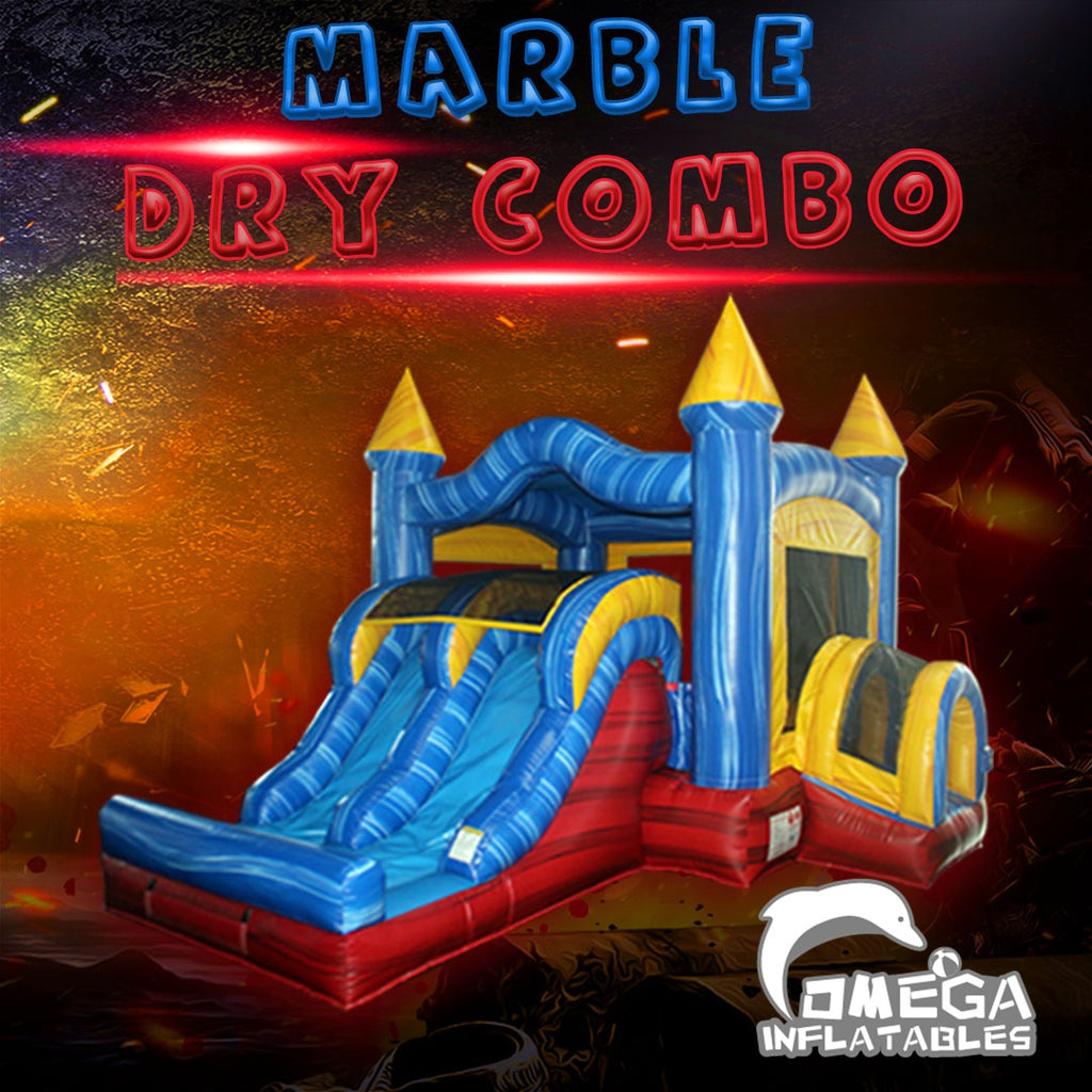 Commercial Inflatable Marble Dry Combo