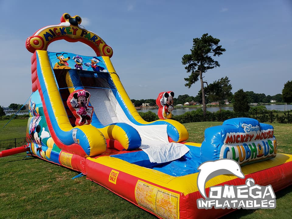 Mickey Mouse Clubhouse Commercial Inflatable Water Slide