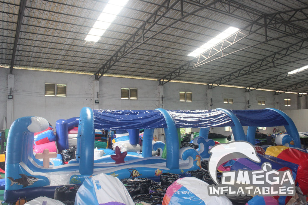 Surf the Wave Slip N Slide with Roof