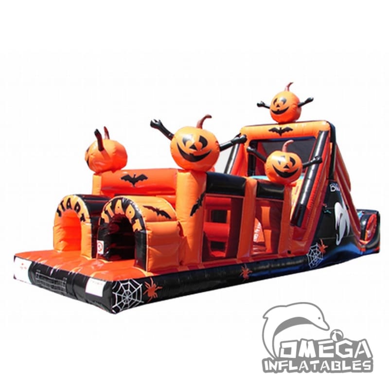 Backyard Halloween Obstacle Course