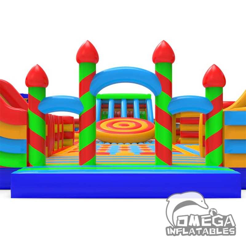Custom Rainbow Inflatable Park